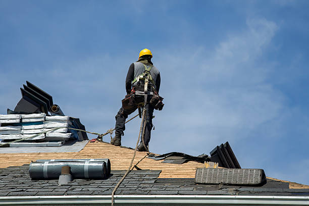 Professional Roofing technician working in West Newbury, MA